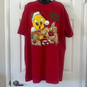 Vintage 1998 Warner Brothers Looney Tunes Holiday Treats 1X T-Shirt